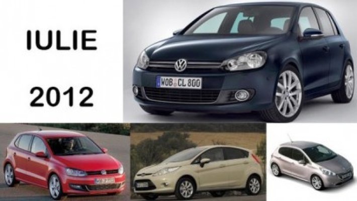 Volkswagen, în Top 10 maşini vândute în luna iulie 2012